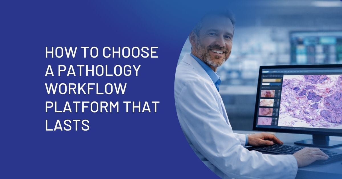 Pathologist using a top cloud-based pathology workflow solution